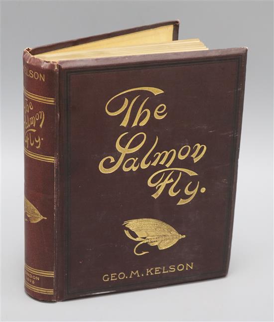 Kelson, George M. - The Salmon Fly, quarto, maroon cloth gilt, with 8 coloured plates and frontis portrait,